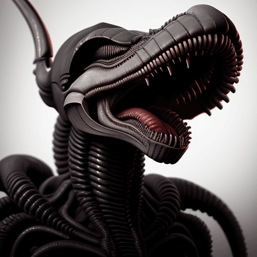 AI generated: highly detail xenomorph 
