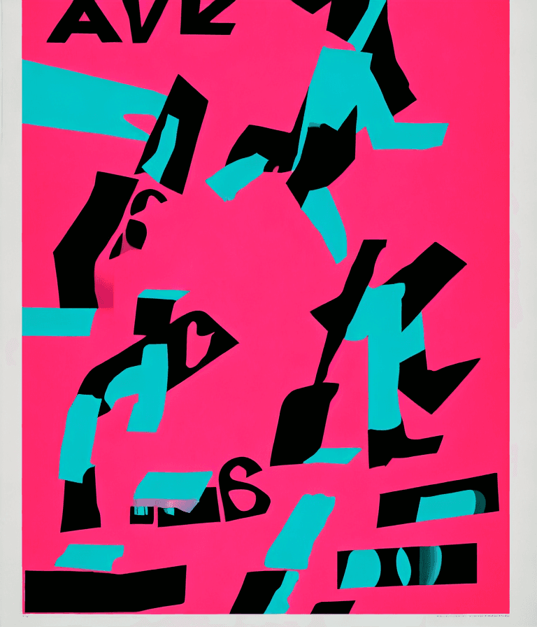 AI generated: David Carson's poster style