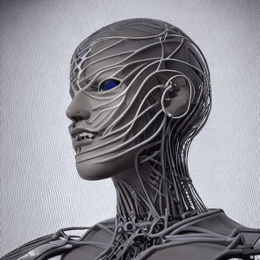 AI generated: Intricate 3d renders ultra-detailed male robot faces, beautiful porcelain profiles, cyborgs, robot p...