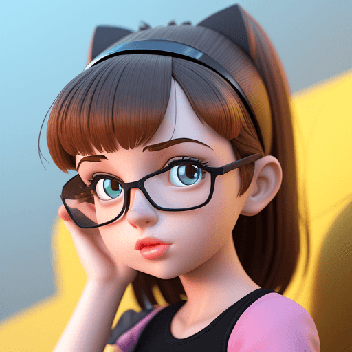 AI generated: 3d image, cute girl, in the style of Pixar --ar 1:2 --stylize 750
