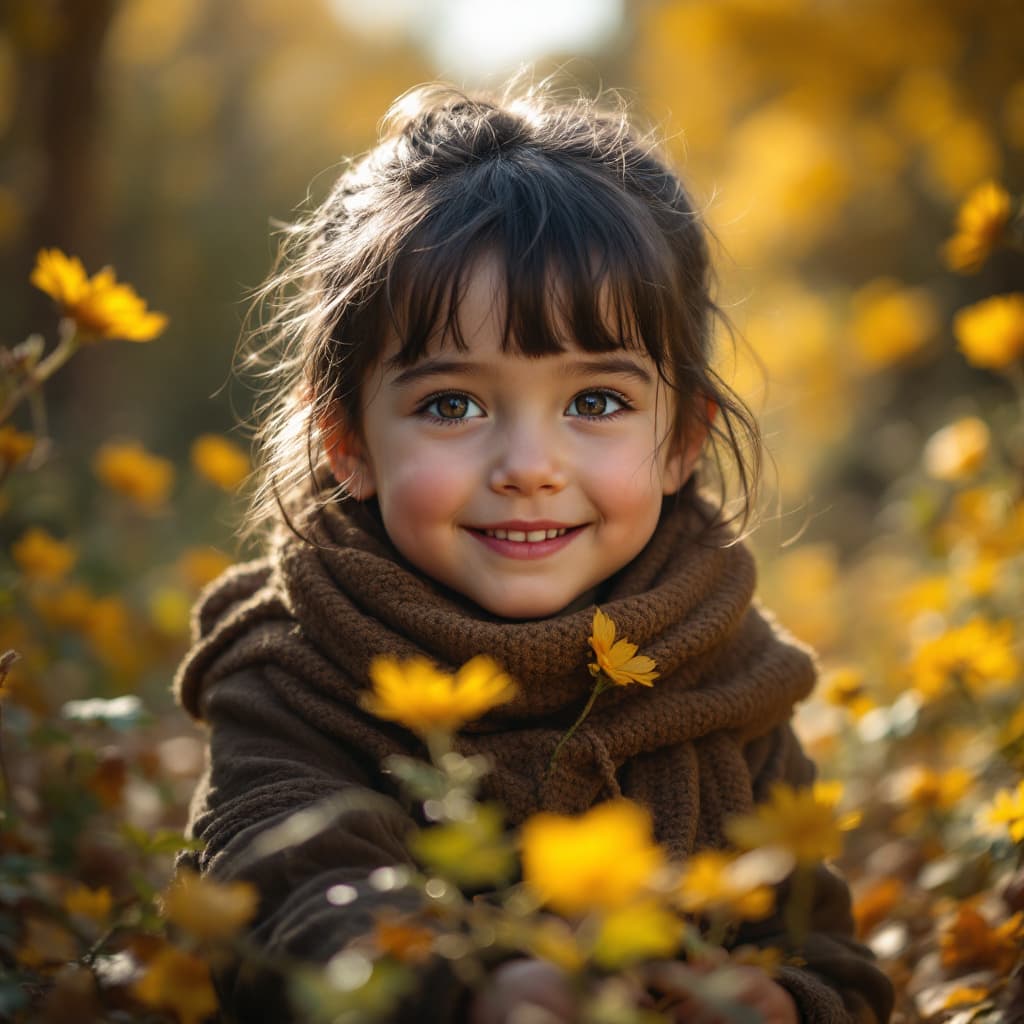 AI generated: High resolution photography, child six year okd