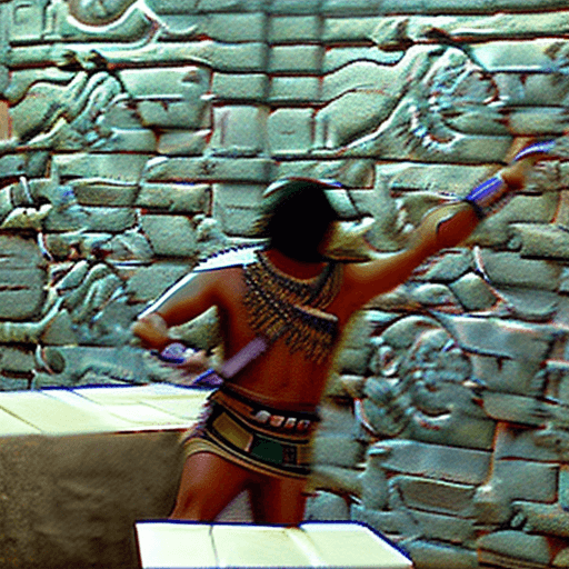 AI generated: Theseus, Minotaur, ancient times, Athenian warrior attire, labyrinth of Knossos, battling the Minota...