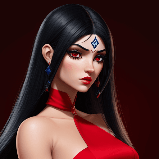 AI generated: Genérate a human female avatar with latín features, the avatar should have large eres with long eyel...