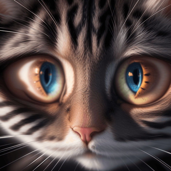 AI generated: (hyperrealism : 1. 4), (award winning: 1. 4) (masterpiece photo: 1. 4) BREAK photography of a cat ey...