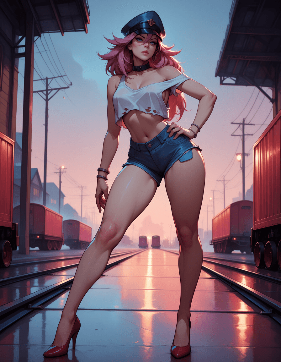 Poison: Street Fighter l Final Fight (Anima illustrious & PonyXL)