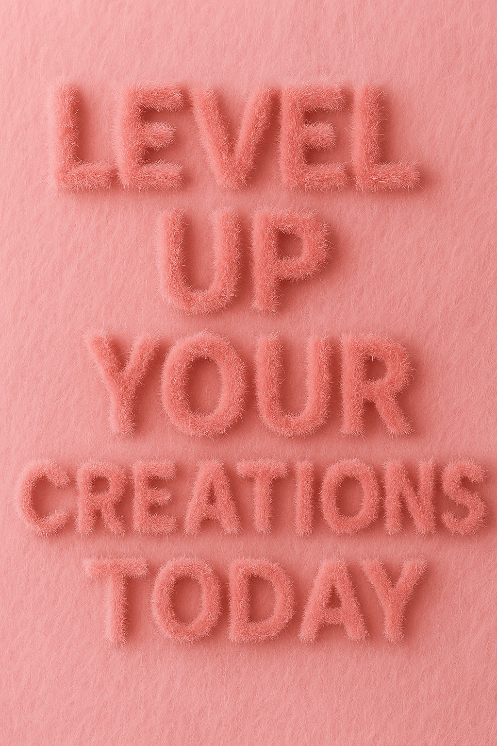 AI generated: “Capitalized text that reads ‘YOUR STYLE OUR PASSION’ in 3D letters with a furry or plush appearance...