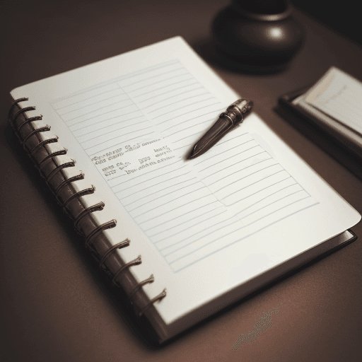 AI generated: A mysterious diary with cryptic entries