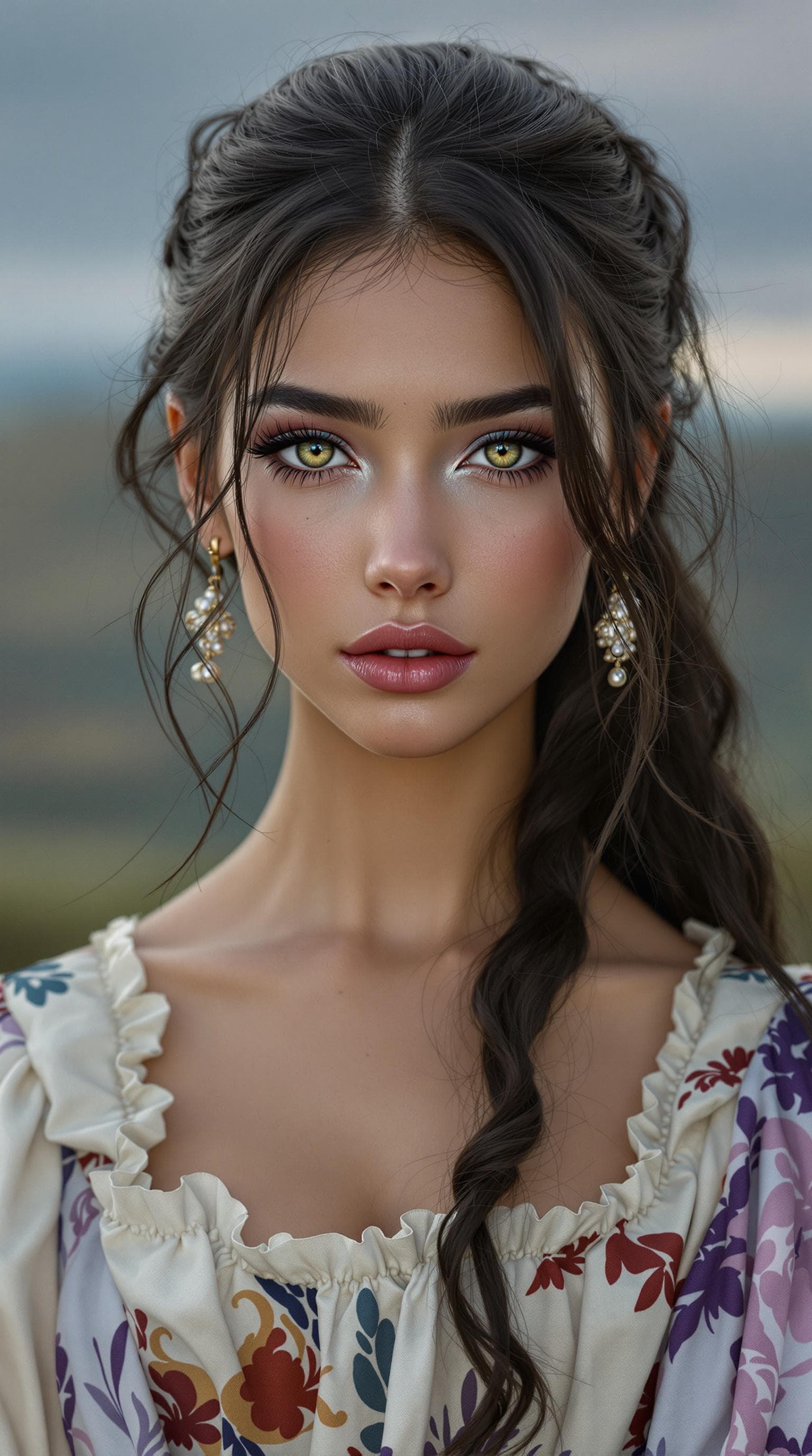 AI generated: a professional photo of a exceptionally of the most beautiful Mexican girl in the world, (age 18), (...
