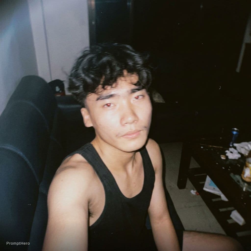 AI generated: Using the uploaded reference photo, create a standard iPhone selfie with flash. There's no clear sub...