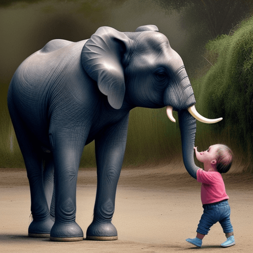AI generated: elefante votando agua por la trompa junto a su bebe elefante
