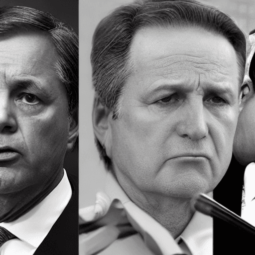 AI generated: Morally corrupt politicians, extremely detailed