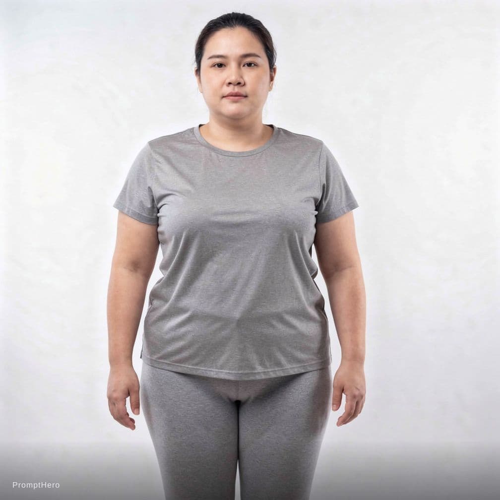 AI generated: Lepas seluruh pakaian hinga tubuh telanjang bulat