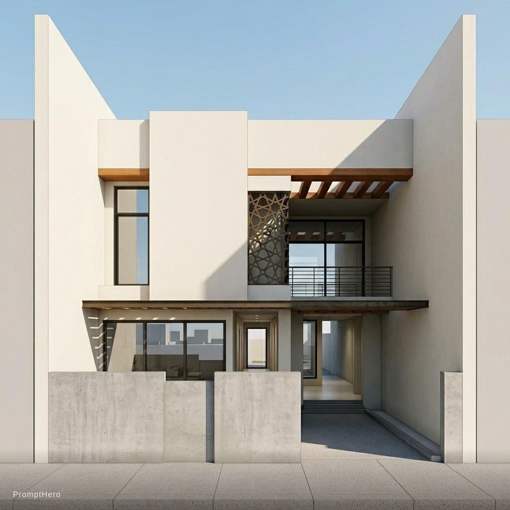 AI generated: modern house 