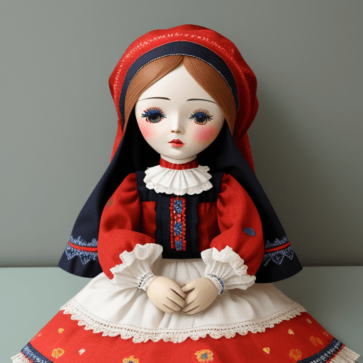 AI generated: mariushka doll folk art style --upbeta --v 4