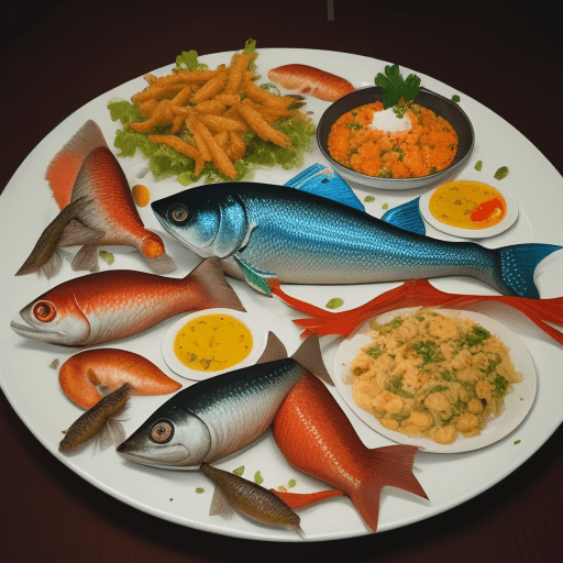 AI generated: feast of fish