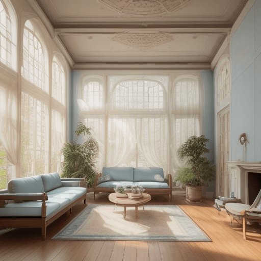 AI generated: High resolution photography interior design, dreamy sunken living room conversation pit, wooden floo...