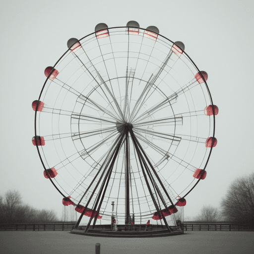 AI generated: Kodak photography of marry-go-round, dreamy mood, instagram mood, 8k, minimalism, modern, --ar 4:3