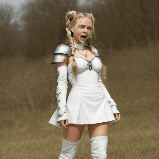 AI generated: source_anime, rating_explicit, country background, open mouth, pleasure-face, 1girl, blonde hair, po...