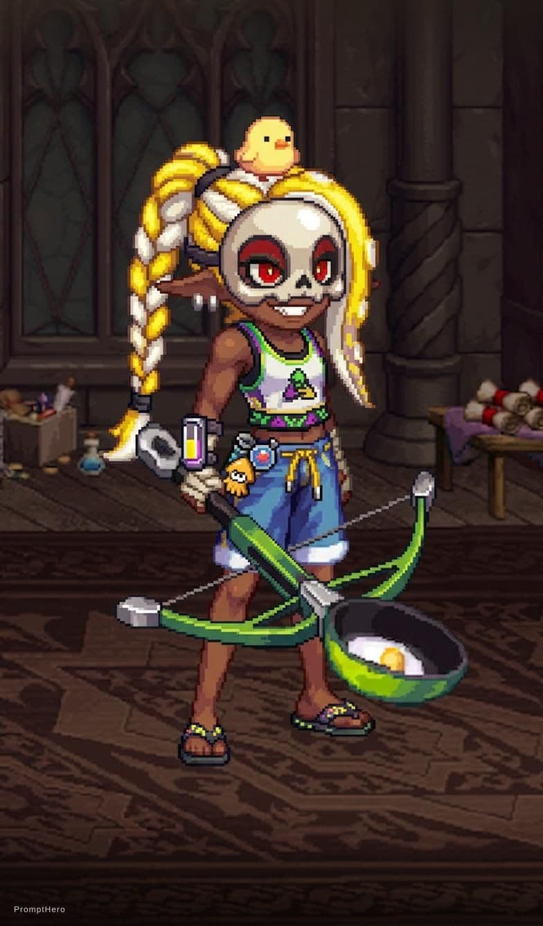 AI generated: splatoon, frye