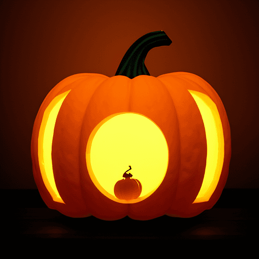 AI generated: silhouette of a pumpkin
