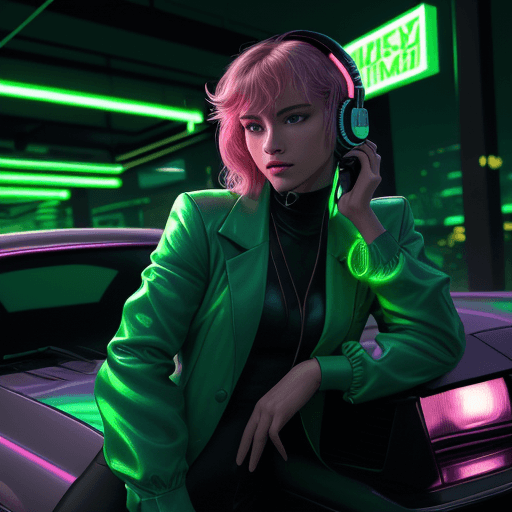 AI generated: in the style of martin ansin, light green and light emerald green, justen timberlake, solarizing mas...