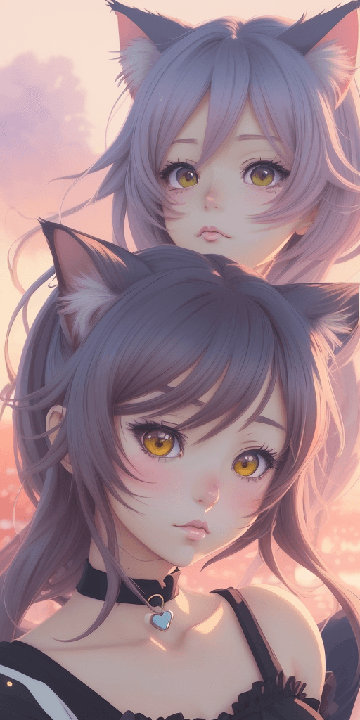 AI generated: a close up of a person with cute pose, beautiful anime catgirl, anime catgirl, anime vibes, anime st...