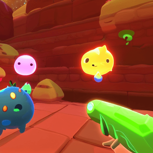 AI generated: cool beans slime rancher