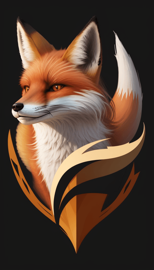 AI generated: creat logo fox, 4k, high detail