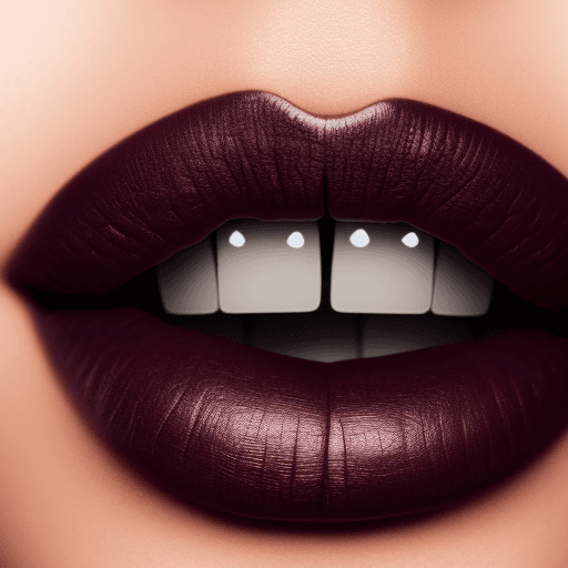 AI generated: high definition, 8k lips, dark maroon lipstick, no face, full mouth, no teeth