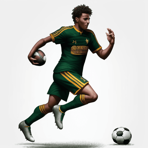AI generated: create a fotball player
