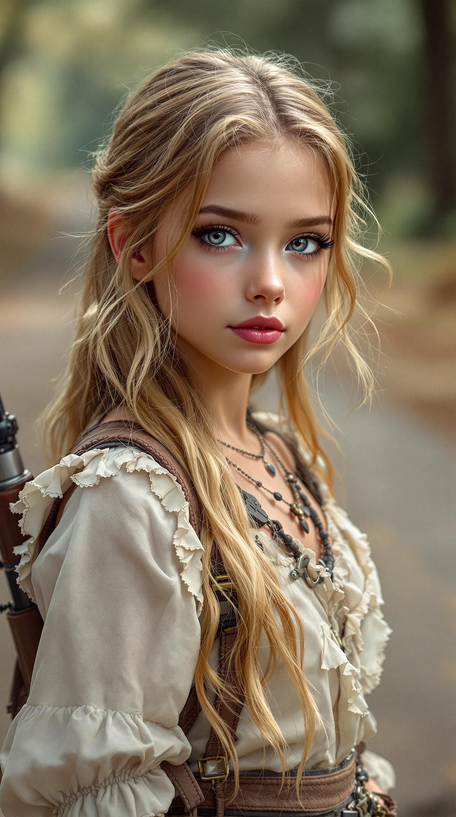 AI generated: a professional photo of a exceptionally beautiful girl in the world (age 8), (eight year old) , high...