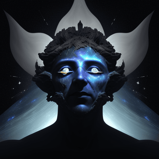 AI generated: In the vast emptiness of the interstellar void, . The Creator, a deity whose face is an ever-evolvin...