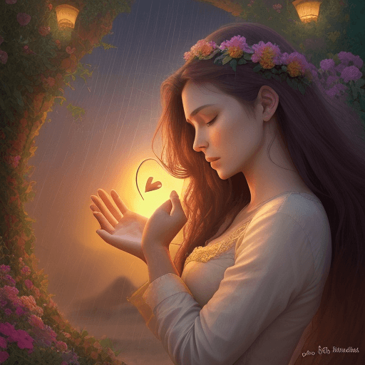 AI generated: I dream of love as time runs through my hand. These dreams that tie two hearts that will never die. ...