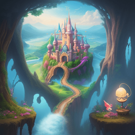 AI generated: create a dreamland, no letters, fantasy
