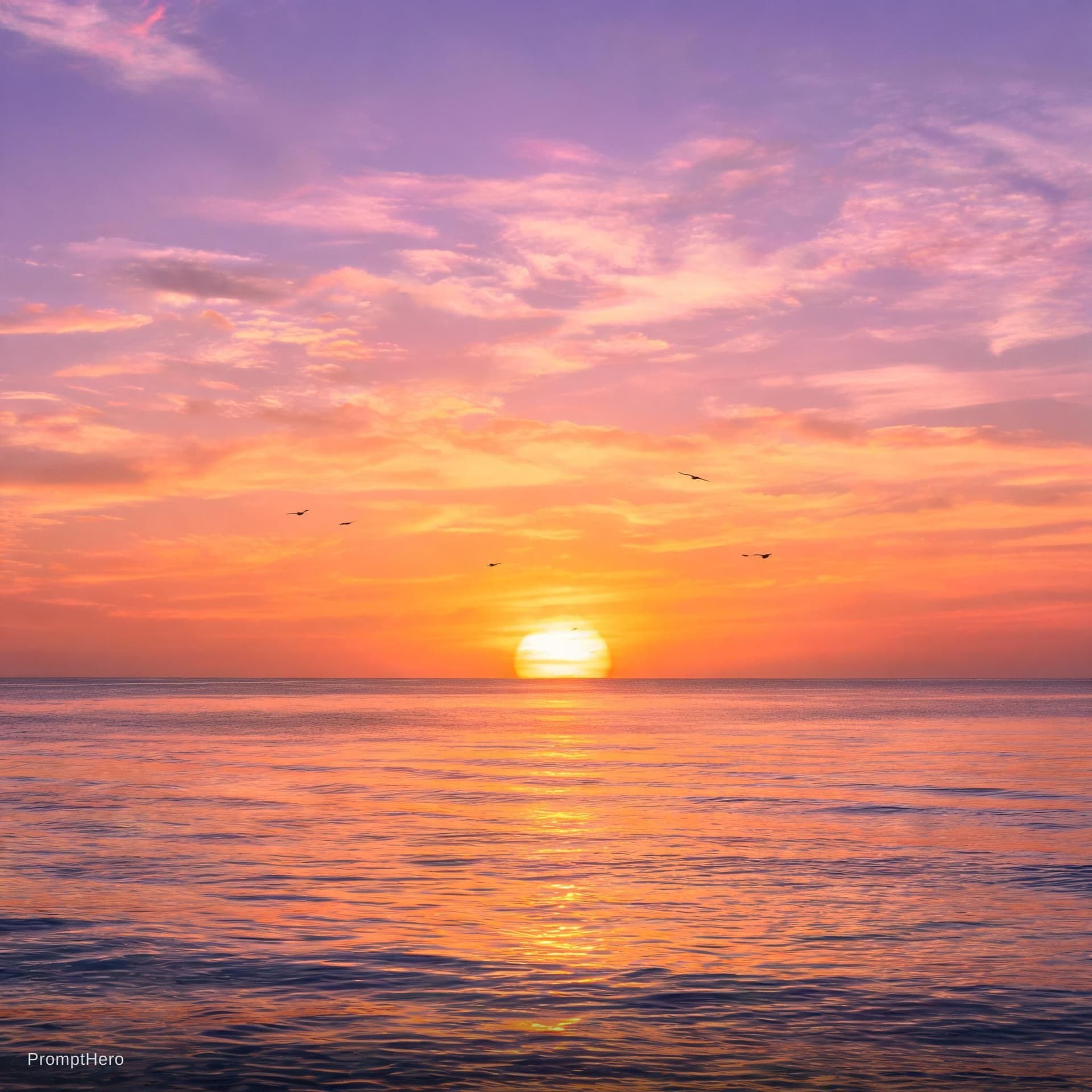 AI generated: A photo of sunset 