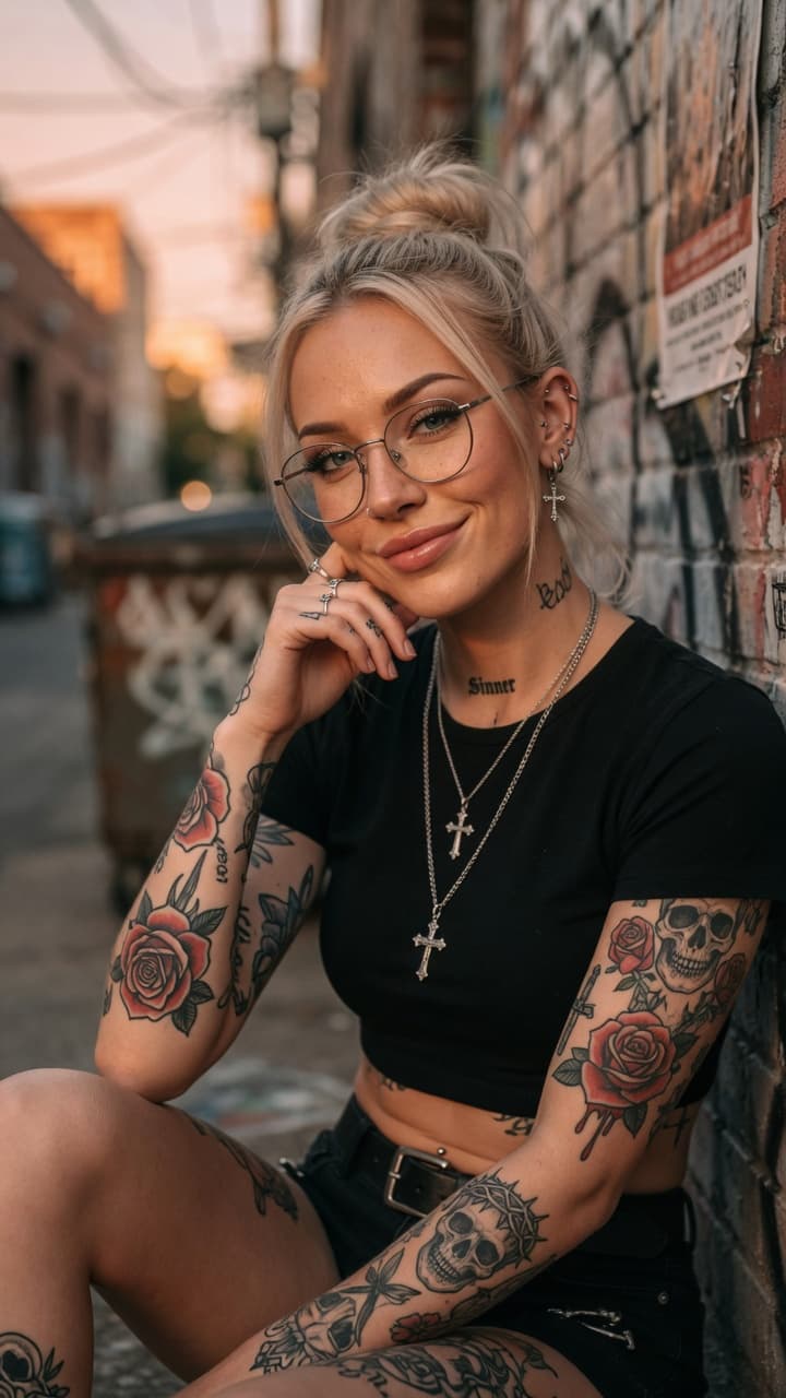 AI generated: Ultra-realistic photography of a stunning young woman with fair skin and highly detailed facial feat...