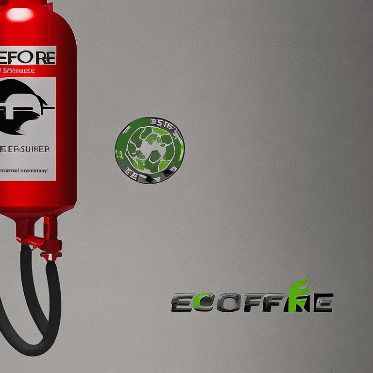 AI generated: "Inspire and design a logo for an eco-friendly fire extinguisher company called 'EcoFire.' This comp...