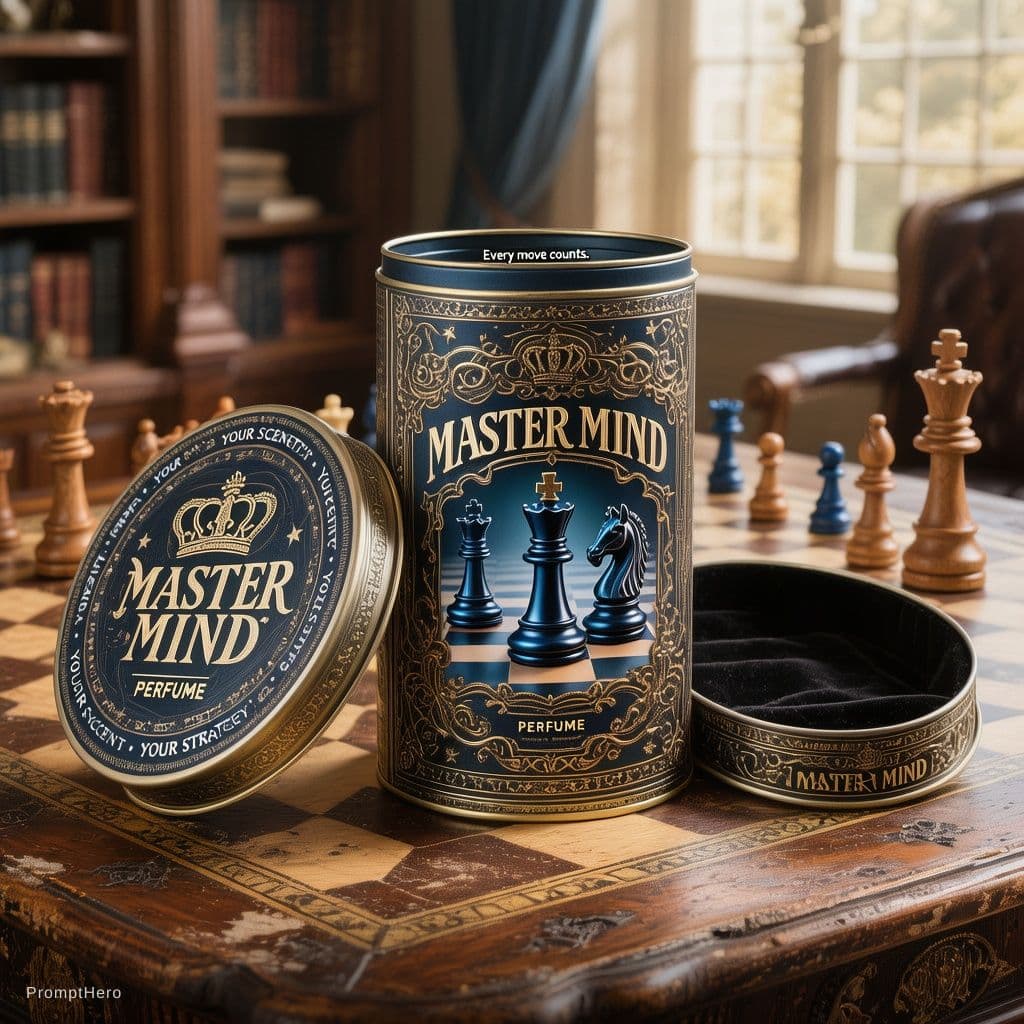 AI generated: A detailed photographic product-shot perspective image, featuring an ornate, dark blue and gold embo...