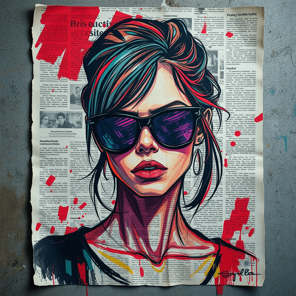 AI generated: A very textured, vandalized, dirty, tattered, peeling, torn and worn-out textured paper poster on a ...