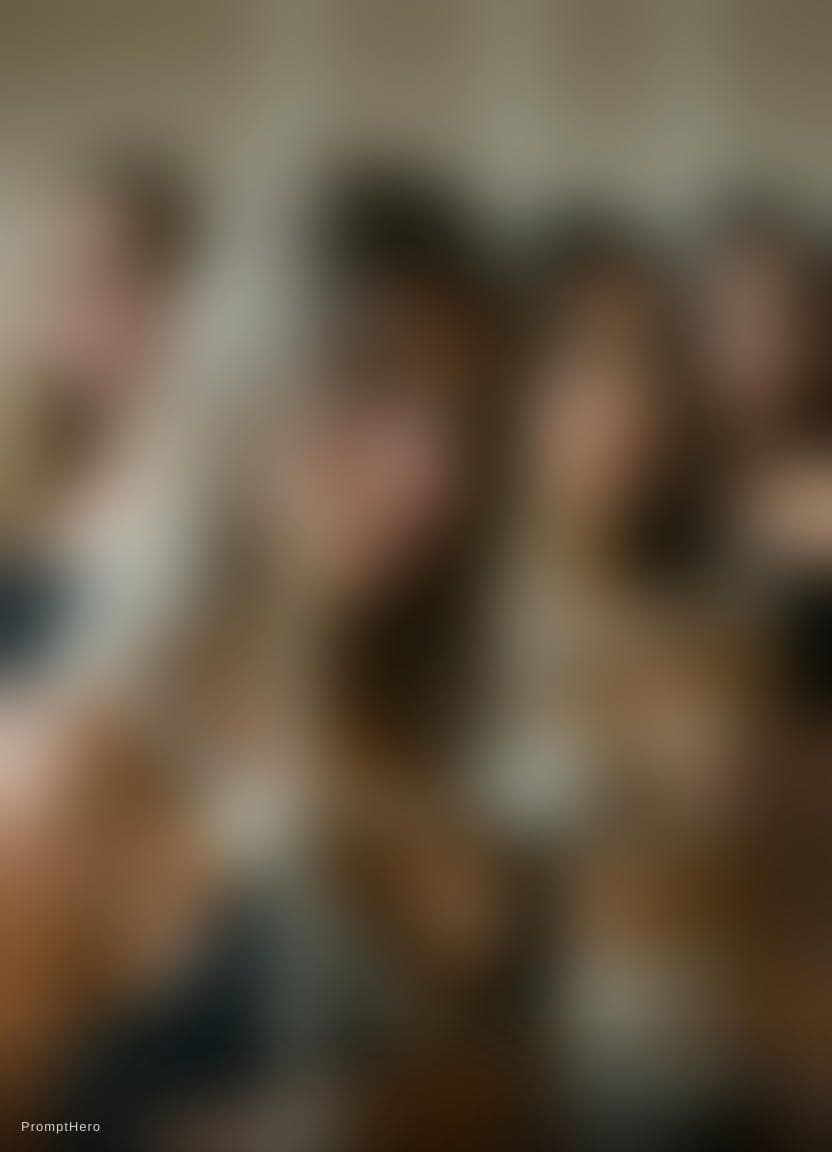 AI generated: For an online challange  A women looking like Fuslie decided for fun that she wanted to tie 4 women ...