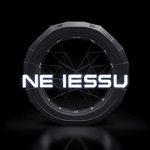 AI generated: A big amazing 3d text on black background: nexMESH Tech