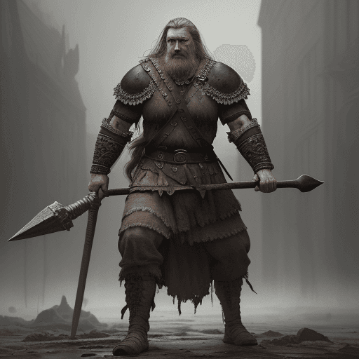 AI generated: detailed (((full body))) concept art illustration, dark soft focus, plague style oil painting on can...