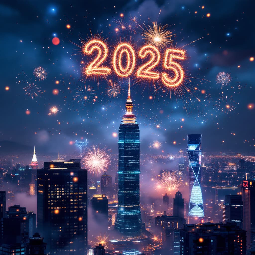 AI generated: ballonns,fire smoker,Taipei 101building,4K,flime feel ,a magic ball, it contains a whole world of Ne...