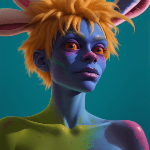 AI generated: Hyperrealistic grotesque interpretation of the Easter Soatalism concept, embodying vivid colors simi...