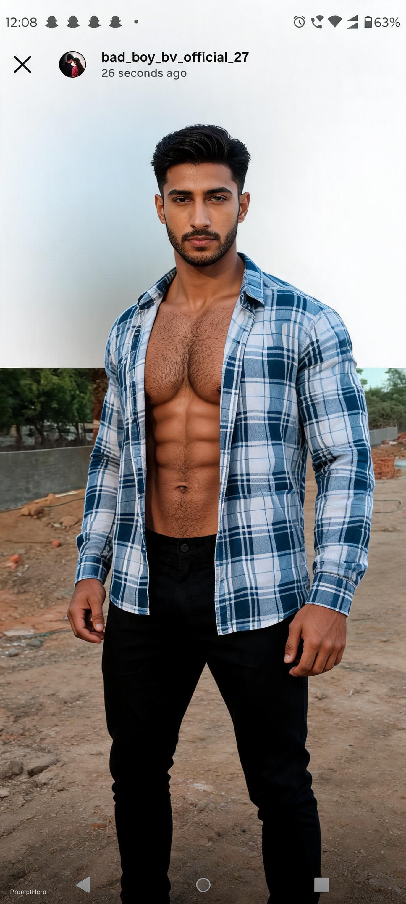 AI generated: Photo of an attractive Middle Eastern man in his early to mid-20s, with a muscular and athletic buil...