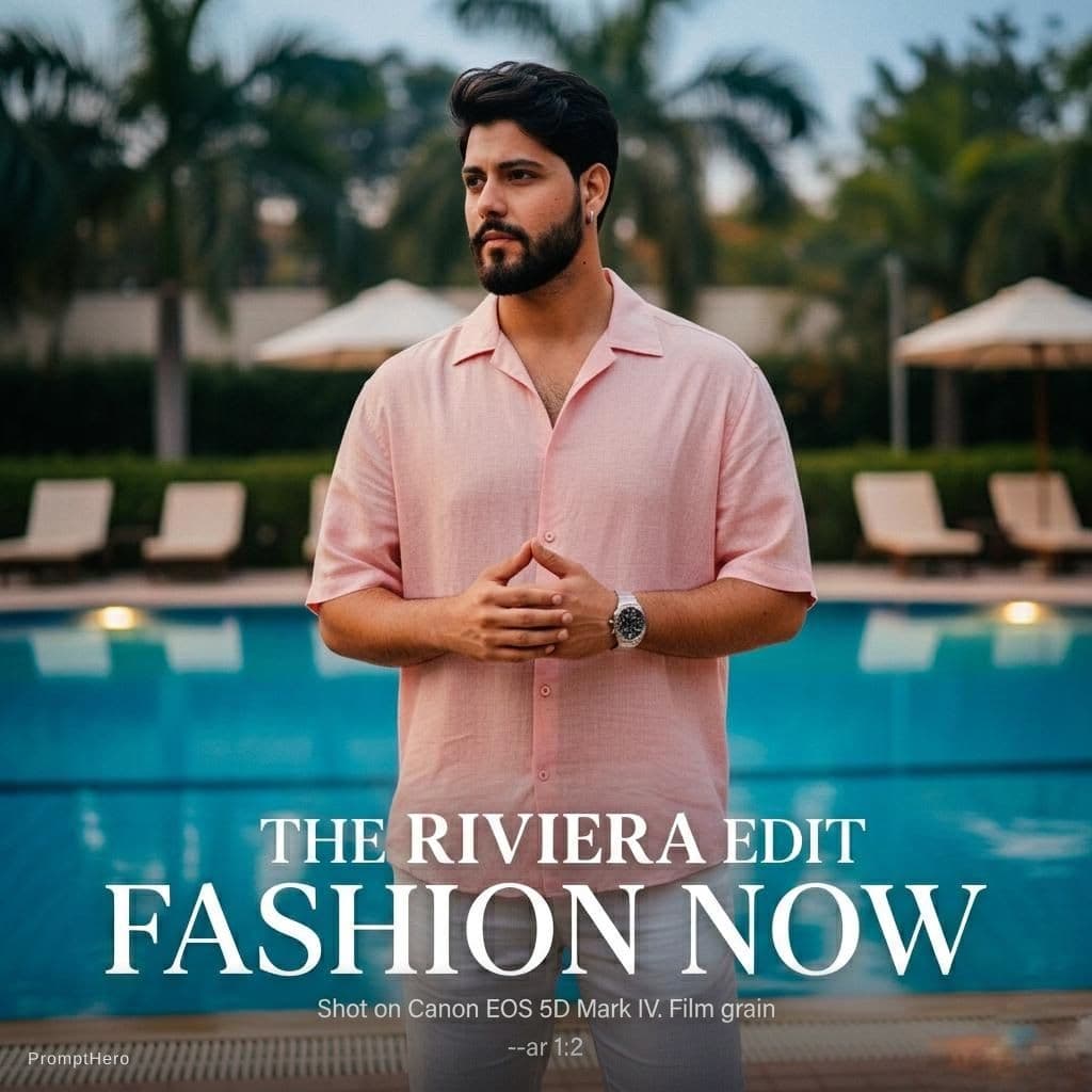 AI generated: fashion editorial photograph, man, shot on a Canon EOS 5D Mark IV --chaos 75 --ar 1:2 --profile rsy6...