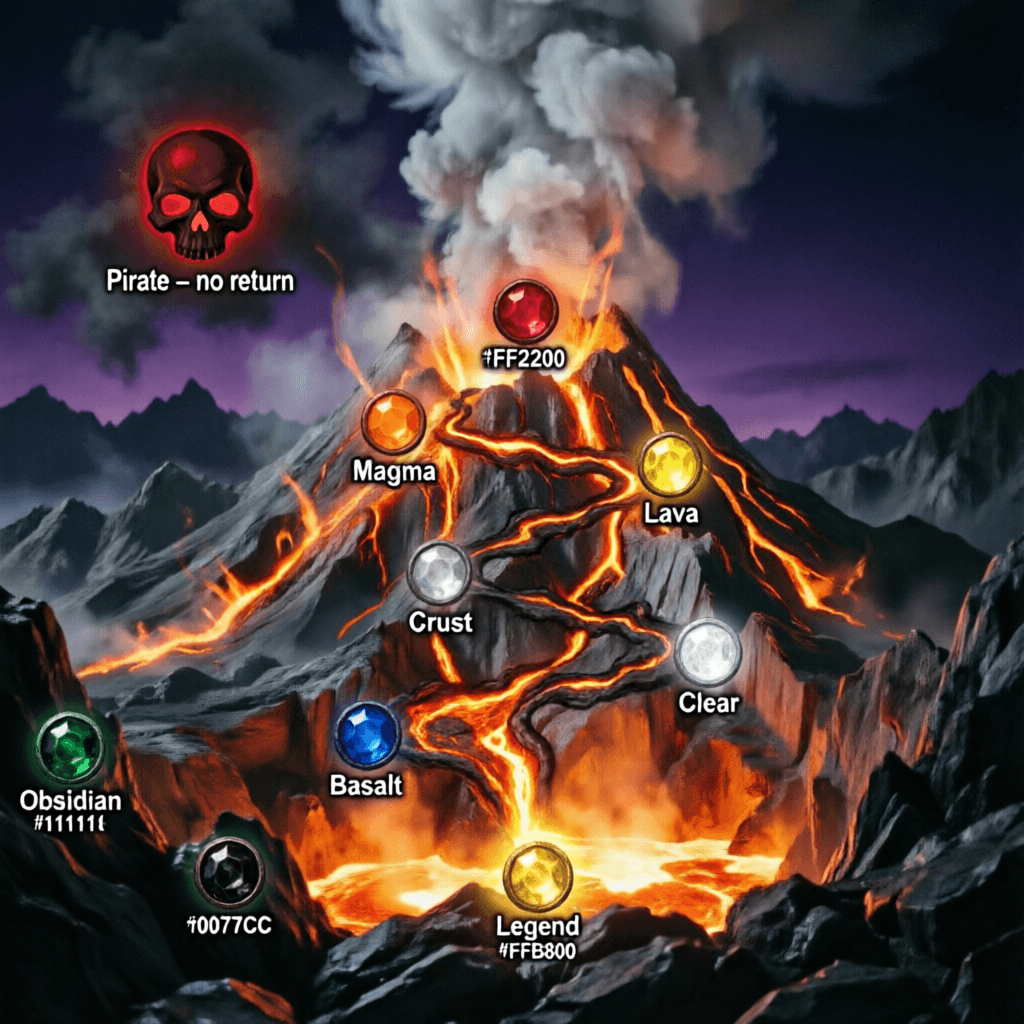 AI generated:  Overlay a game-style progression path directly embedded into the scene, as if it were painted onto ...