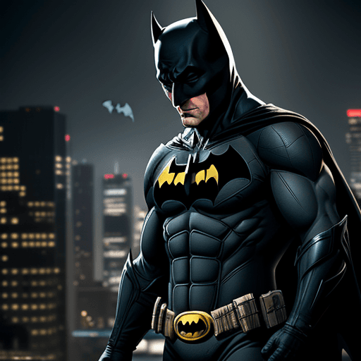 AI generated:  Batman stand up , 4 k ulra hd