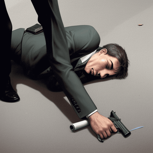 AI generated: a man commits suicide with a gun