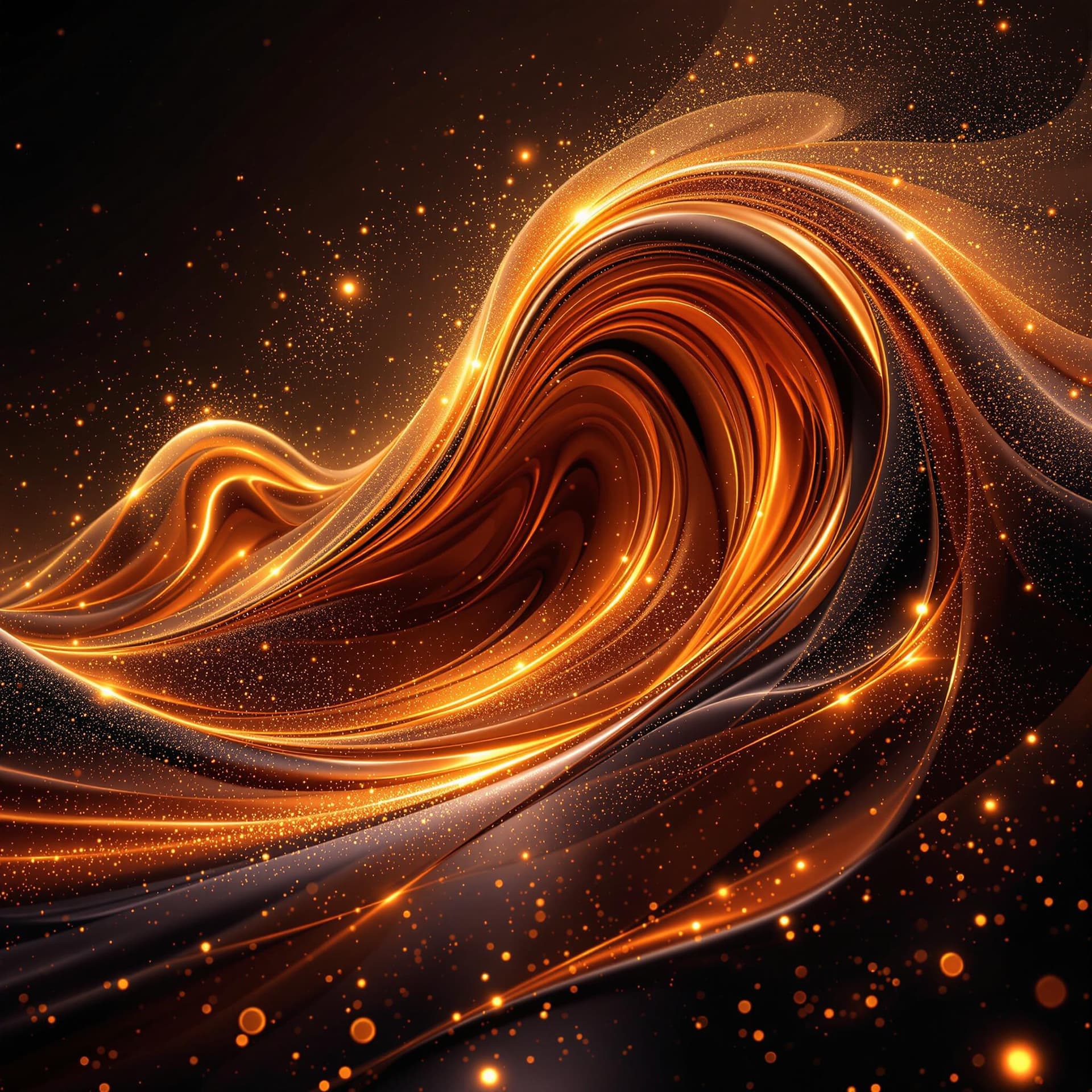 AI generated: "A cinematic 3D abstract representation of 'Electric Heartbeats' – a dynamic wave of flowing, liquid...